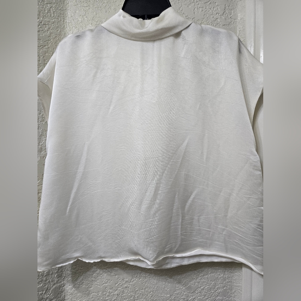Zara satin effect top